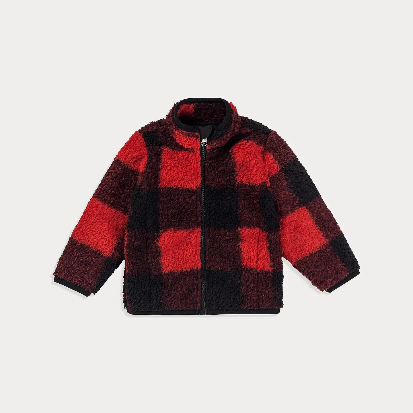 Baby Fleece Jacket - Red Plaid