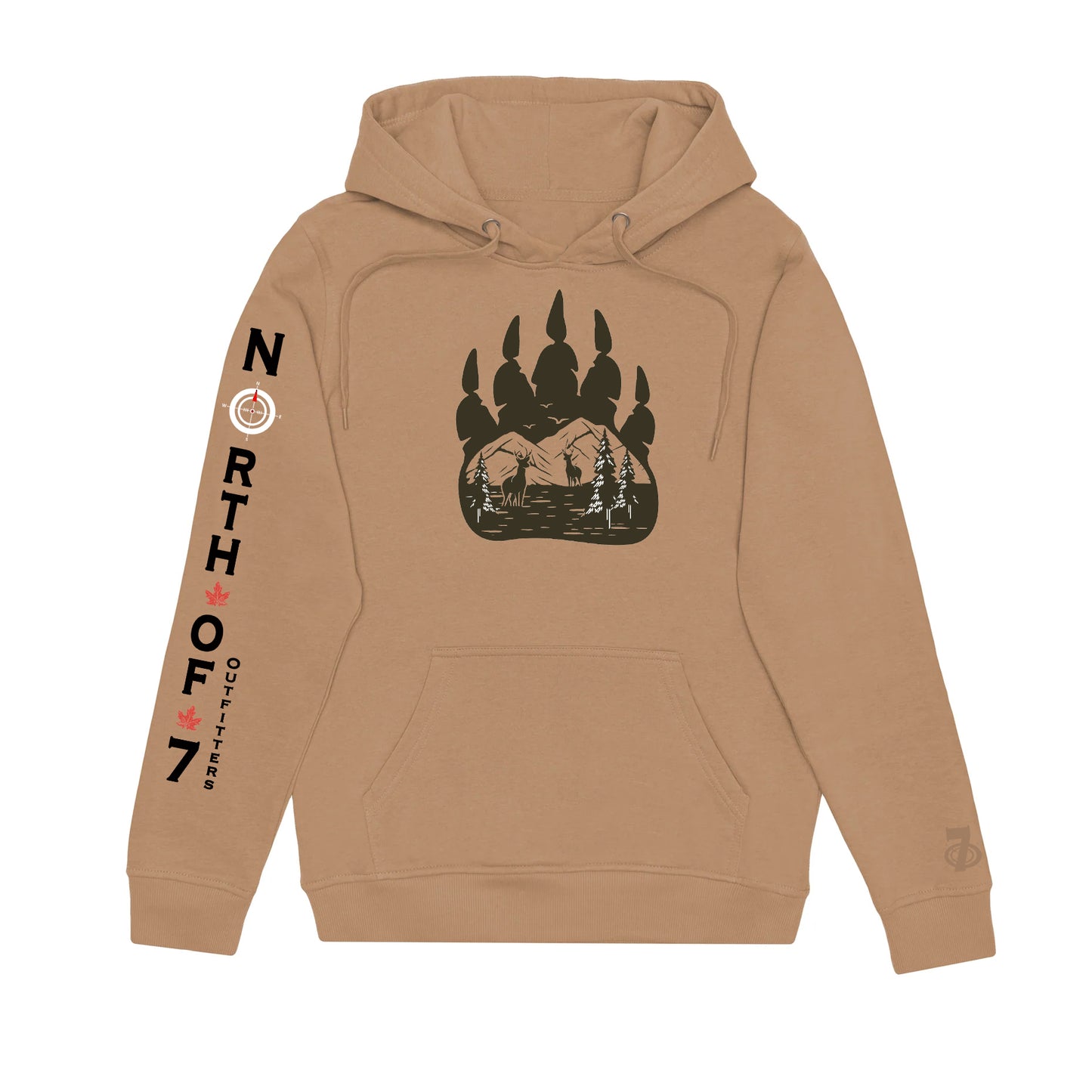 Bear Tracks Unisex Pullover Hoodie